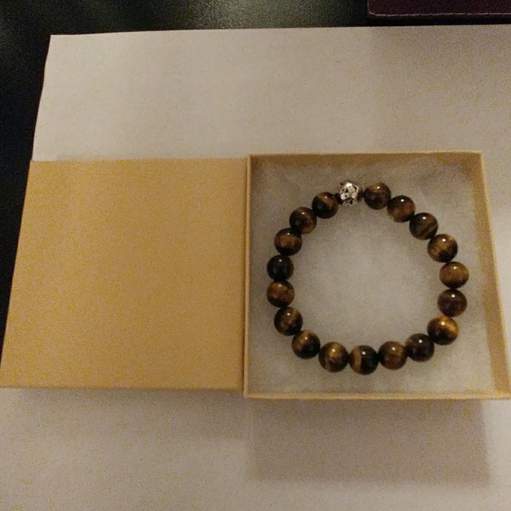 Golden Tiger Eye Stone Bracelet - Picture 7 of 8